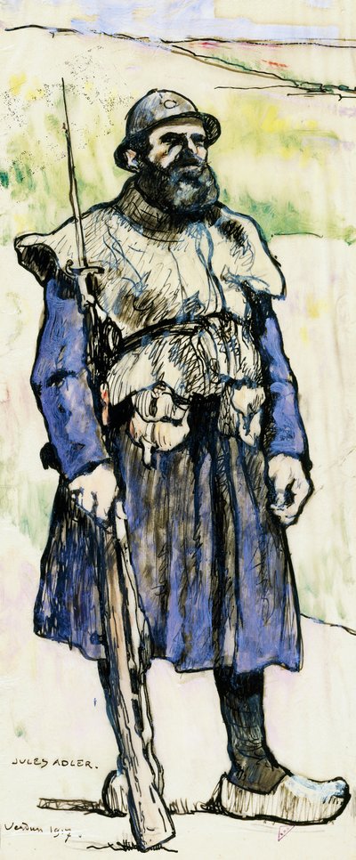 ヴェルダンの兵士 作： Jules Adler