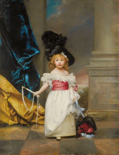 1882年の3歳7ヶ月のテレーズ・ジラールの肖像 作： Jules Adolphe Goupil