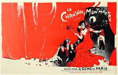 モンマルトルの歌、1900年。 作： Jules Alexandre Grün