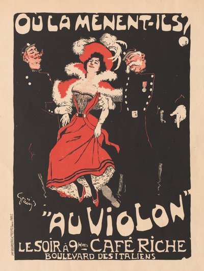 The Masters of the Poster: Pl. 103 Café Reche, 1897. 作： Jules Alexandre Grün