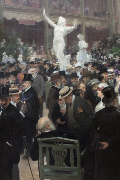 フランス芸術家サロンの金曜日。ジュール・アレクサンドル・グリュン（1868-1939）の絵画、油彩、キャンバス、フランス美術 作： Jules Alexandre Gruen or Grun