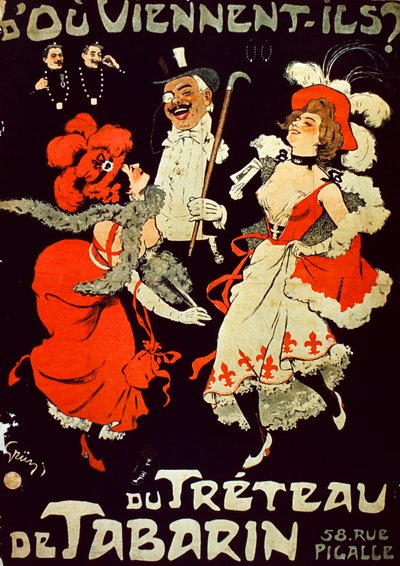 Du Treteau De Tabarin ポスター 作： Jules Alexandre Gruen or Grun
