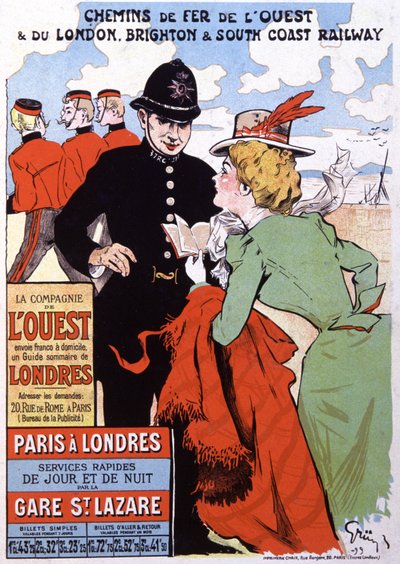 イングランドの観光 作： Jules Alexandre Gruen or Grun