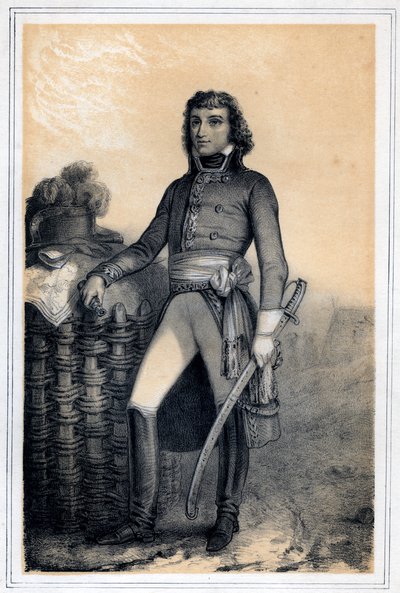 19世紀のフランスの将軍、バルテレミー・キャサリン・ジュベール。 作： Jules Alfred Vincent Rigo
