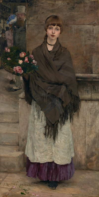ロンドンの花売り 作： Jules Bastien Lepage