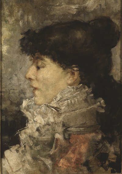 サラ・ベルナール（1844-1923）の肖像、バスチャン・ルパージュ、ジュール（1848-1884）作。油彩・キャンバス 作： Jules Bastien Lepage