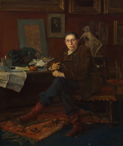 彼の研究におけるアルバート・ウルフ、1881年。 作： Jules Bastien Lepage