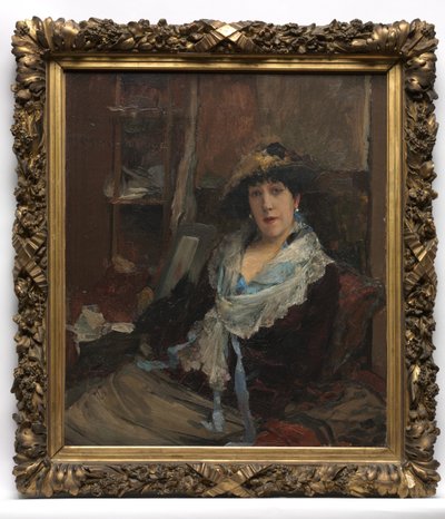 オデオン劇場のマリーサマリーc。 1881年。 作： Jules Bastien Lepage
