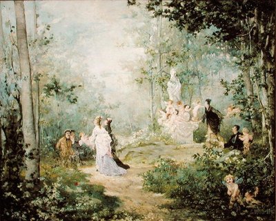 シーン・シャンペトル（油彩・キャンバス） 作： Jules Bastien Lepage