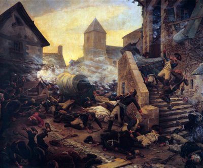 1794年のショーレの戦いでのムーラン将軍の死 作： Jules Benoit Levy