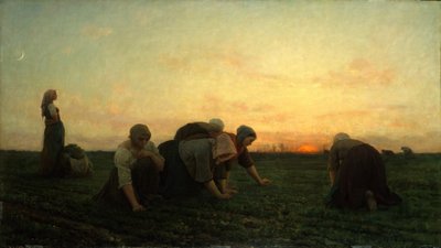 フランス語：Les Sarcleuses ou Les Bineuses 草むしりたち 作： ジュール・ブルトン