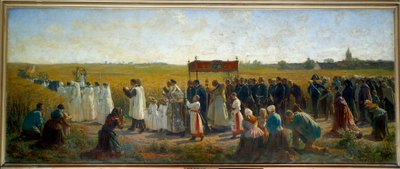 La benediction des ble en Artois ジュール・ブルトン(1827-1906)の絵画 1859 Sun.1,3x3,2 m アラス、ミュゼ・デ・ボザール 作： Jules Breton