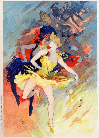 アートエンターテイメント。ダンス。ジュール・シェレ作「アレゴリー」（フランス、1890年頃）（ポスター 作： Jules Cheret