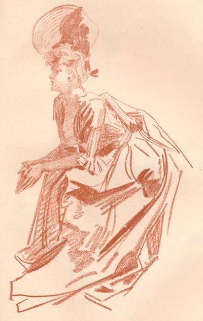 サンギネの絵、c1900 1903-1904 作： Jules Cheret