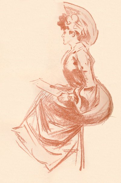 サンギネの絵、c1900 1903-1904 作： Jules Cheret