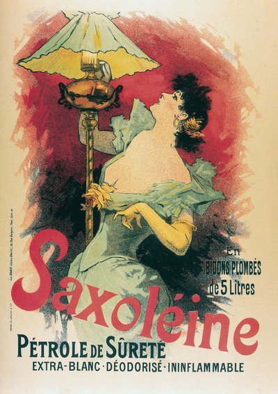 「サクソレイン」1891年（リトグラフ 作： Jules Cheret