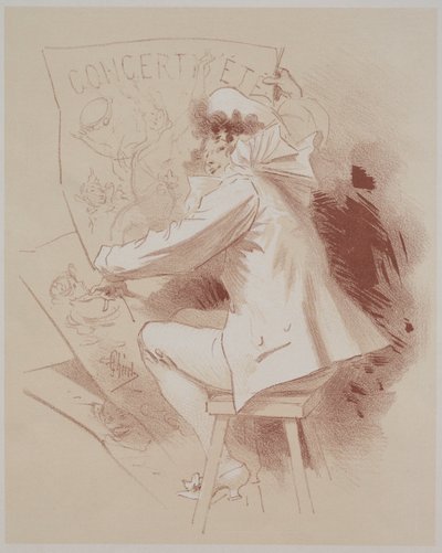 サマーコンサートc。 1895-1900。 作： Jules Cheret