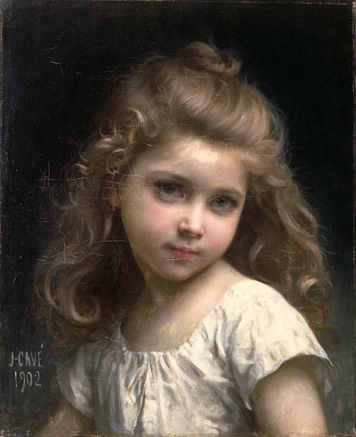 少女の肖像、1902 作： Jules Cyrille Cave