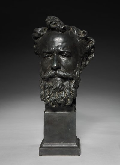 アルフォンス・ルグロの頭、c。 1876年。 作： Jules Dalou