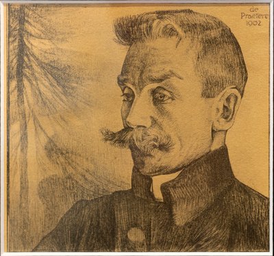 作家Stijn Streuvelsの肖像 作： Jules de Praetere