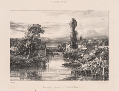 1839年、アランソンで撮影されたビュー。 作： Jules Dupré