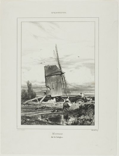ソローニュの風車 作： Jules Dupré