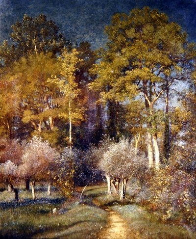 森の片隅で（油彩・キャンバス） 作： Jules Dupré
