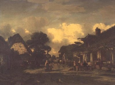 宿の前の道 作： Jules Dupré