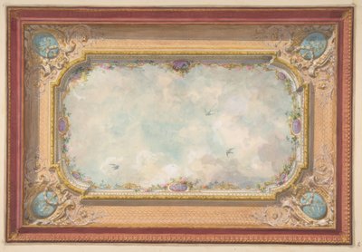 トロンペルーユの空が見える天井のデザイン 作： Jules Edmond Charles Lachaise