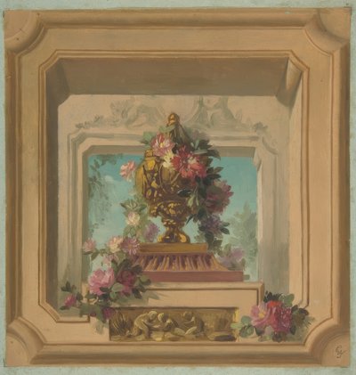 天井用のトロンプルーイルデザイン 作： Jules Edmond Charles Lachaise