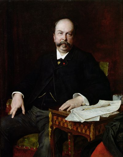 アンリ・メイアックの肖像（1831-97） 作： Jules Elie Delaunay