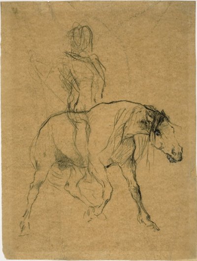 馬とライダーの研究 作： Jules Elie Delaunay