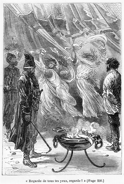 チャールズバルバン（d.1922）パリ、ヘッツェルによって彫刻されたジュールヴェルヌ（1828-1905）による「ミシェルストロゴフ」のイラスト 作： Jules Ferat