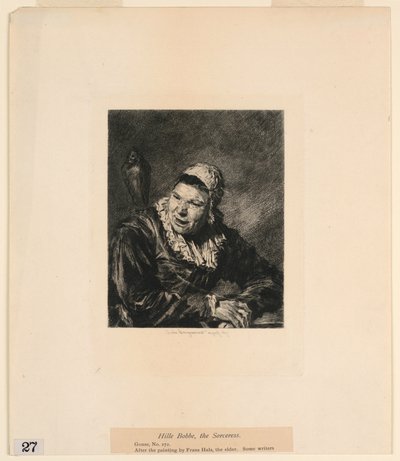 「ニューヨークのメトロポリタン美術館の絵のエッチング」より、魔術師のヒル・ボッベ 作： Jules Ferdinand Jacquemart
