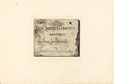 タイトルページ 作： Jules Ferdinand Jacquemart