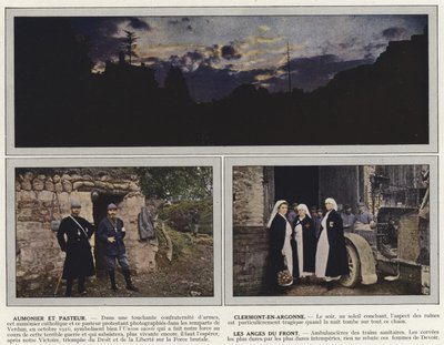 牧師と牧師、クレルモンアンアルゴンヌ、レザンジュデュフロント 作： Jules Gervais Courtellemont