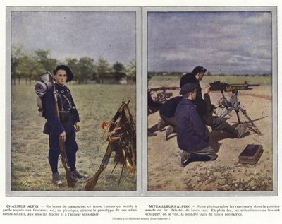 アルパインハンター、アルパインマシンガンナー 作： Jules Gervais Courtellemont