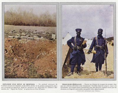 弾薬庫の爆発、セネガルの小競り合い 作： Jules Gervais Courtellemont