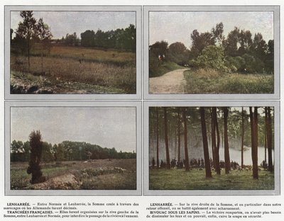 レンハリー、レンハリー、フレンチトレンチ、ビバーク、木の下 作： Jules Gervais Courtellemont