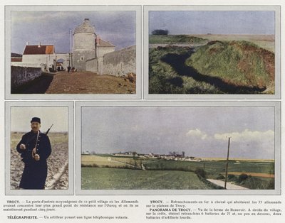 Trocy、Trocy、Telegraphiste、Panorama de Trocy 作： Jules Gervais Courtellemont