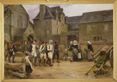 1792年に国家警備隊によって切り上げられたフエナンの革命家、1886〜87年頃（キャンバスに油彩） 作： Jules Girardet
