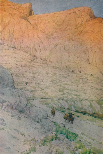 古代デルファイ遺跡、1913年 作： Jules Guerin