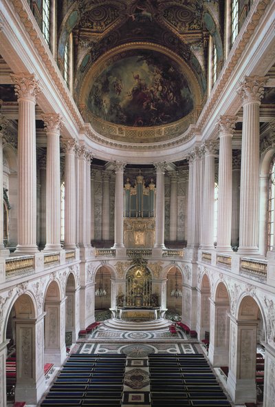 チャペルの内部ビュー、1699-1710写真 作： Jules Hardouin Mansart