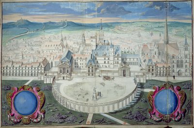 マンサールによる修復前のディジョンのブルゴーニュ公爵の宮殿、1698年 作： Jules Hardouin Mansart