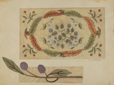 Embroidered Rug, 19351942. 作： Jules Lefevere