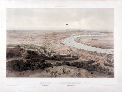 ロンドン、グリニッジ、1845年頃 作： Jules Louis Arnout