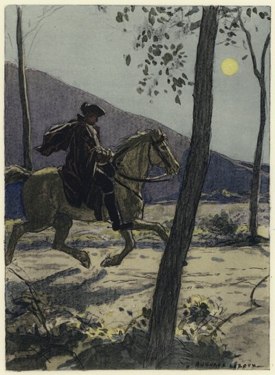 カサノヴァ回想録の挿絵（カラーリトグラフ） 作： Jules Marie Auguste Leroux