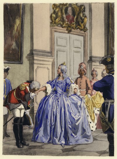カサノヴァ回想録の挿絵（カラーリトグラフ） 作： Jules Marie Auguste Leroux
