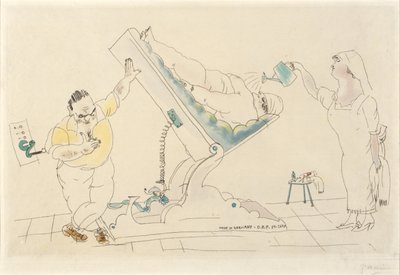 美容院--"惜しみなく" 作： Jules Pascin