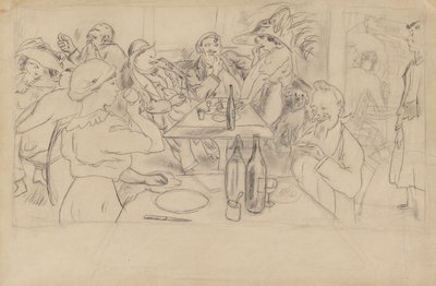 カフェ？ シーン 作： Jules Pascin